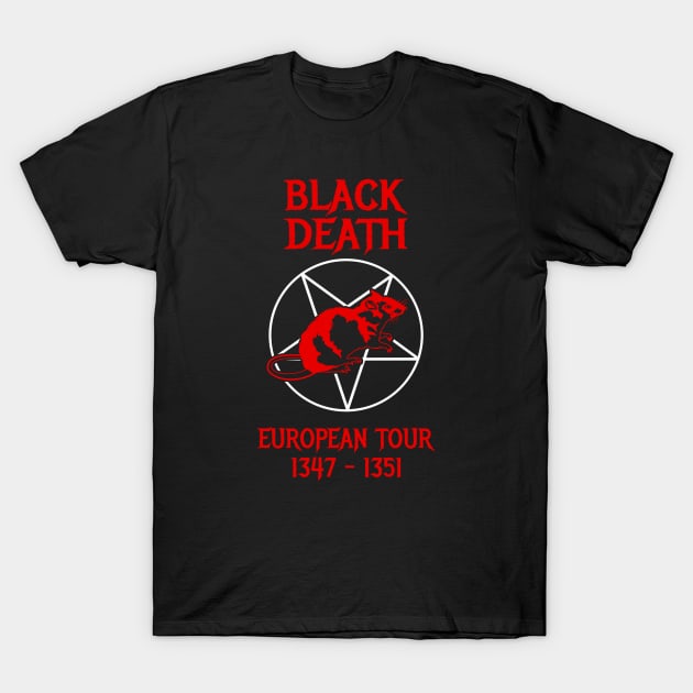 Black Death European Tour T-Shirt by dumbshirts